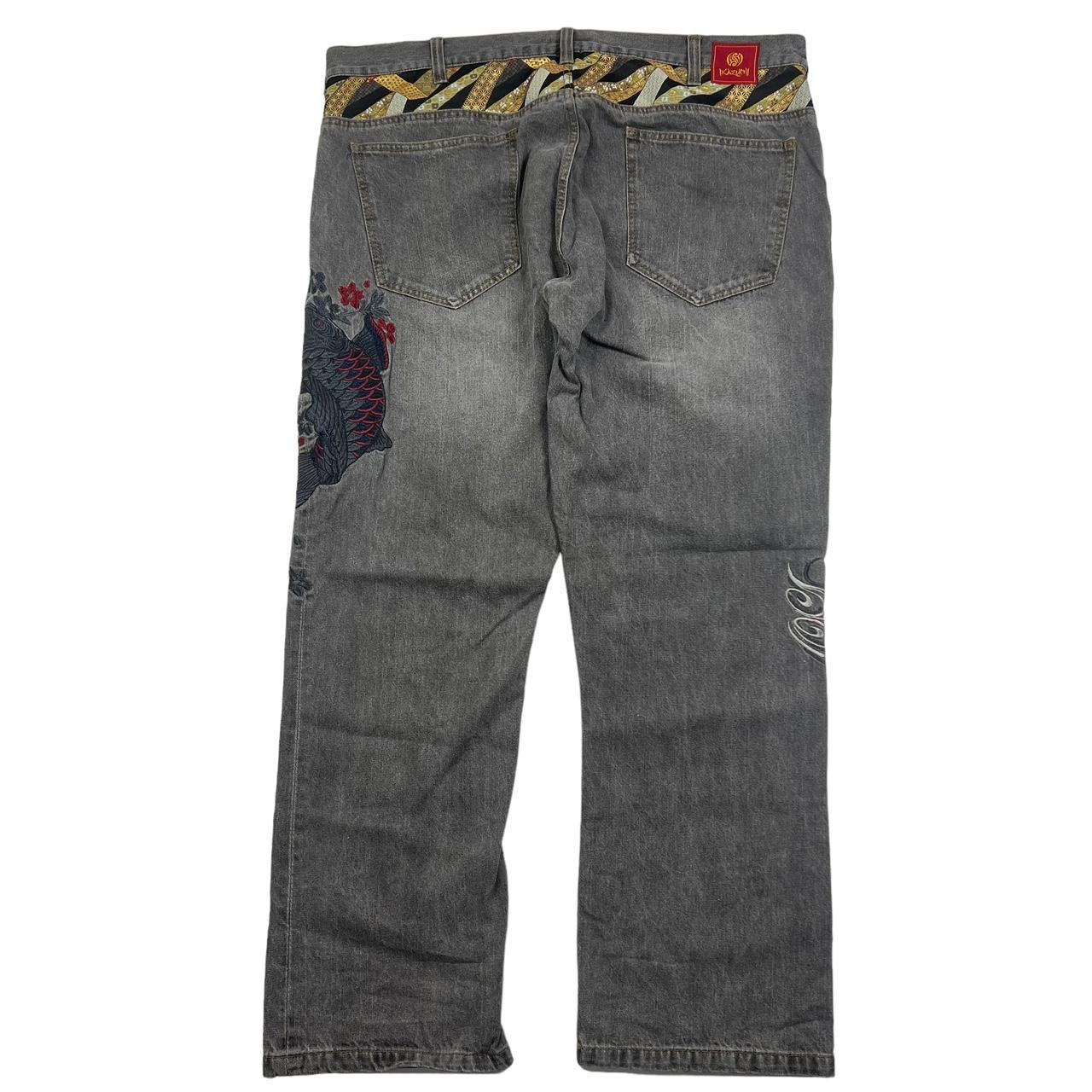 Embroidered Koi Fish Jeans (w42)