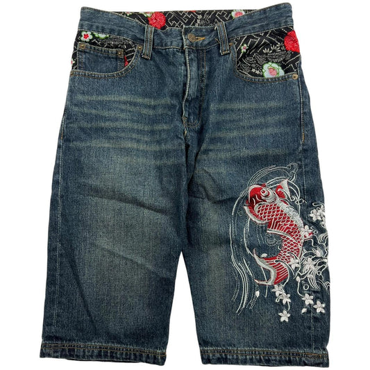 Embroidered Koi Shorts (w30)