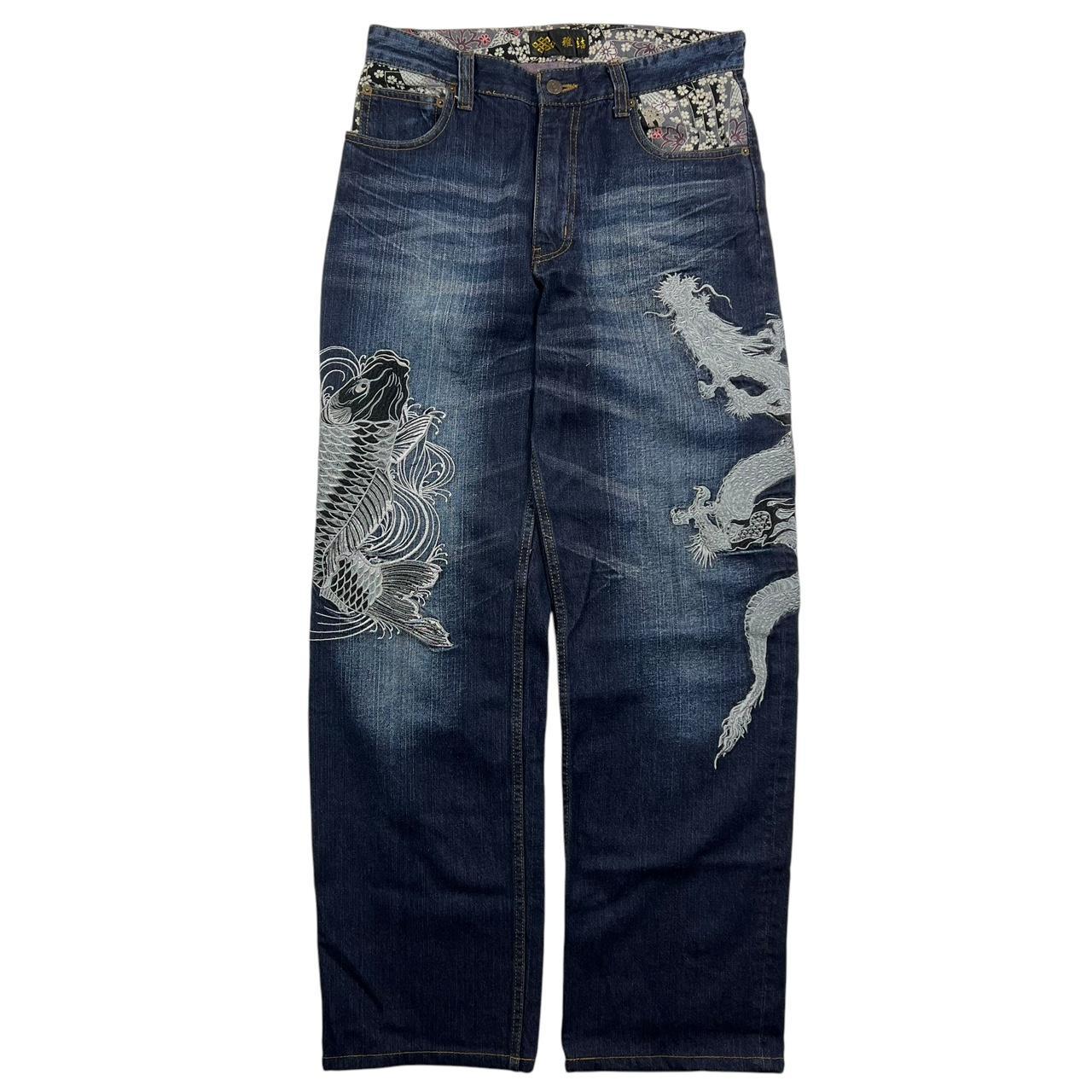 Dragon And Koi Jeans (w31)