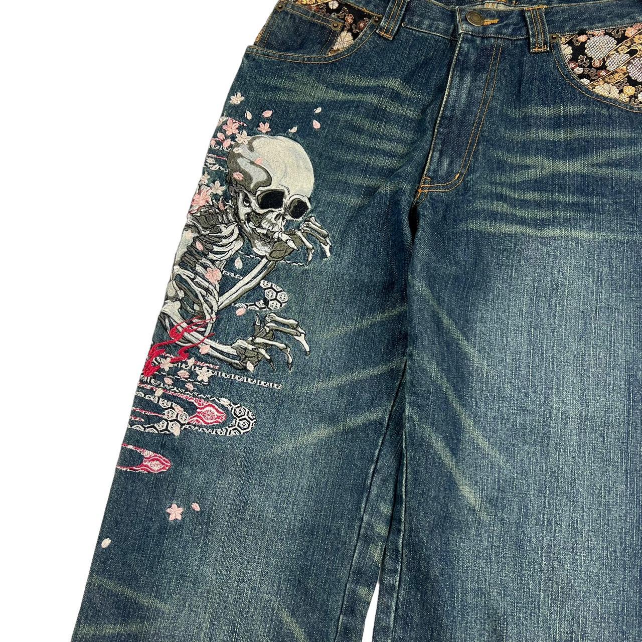 Embroidered Skull Jeans (w32)