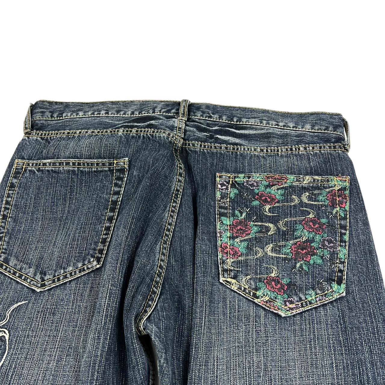 Embroidered Dragon Jeans (w37)