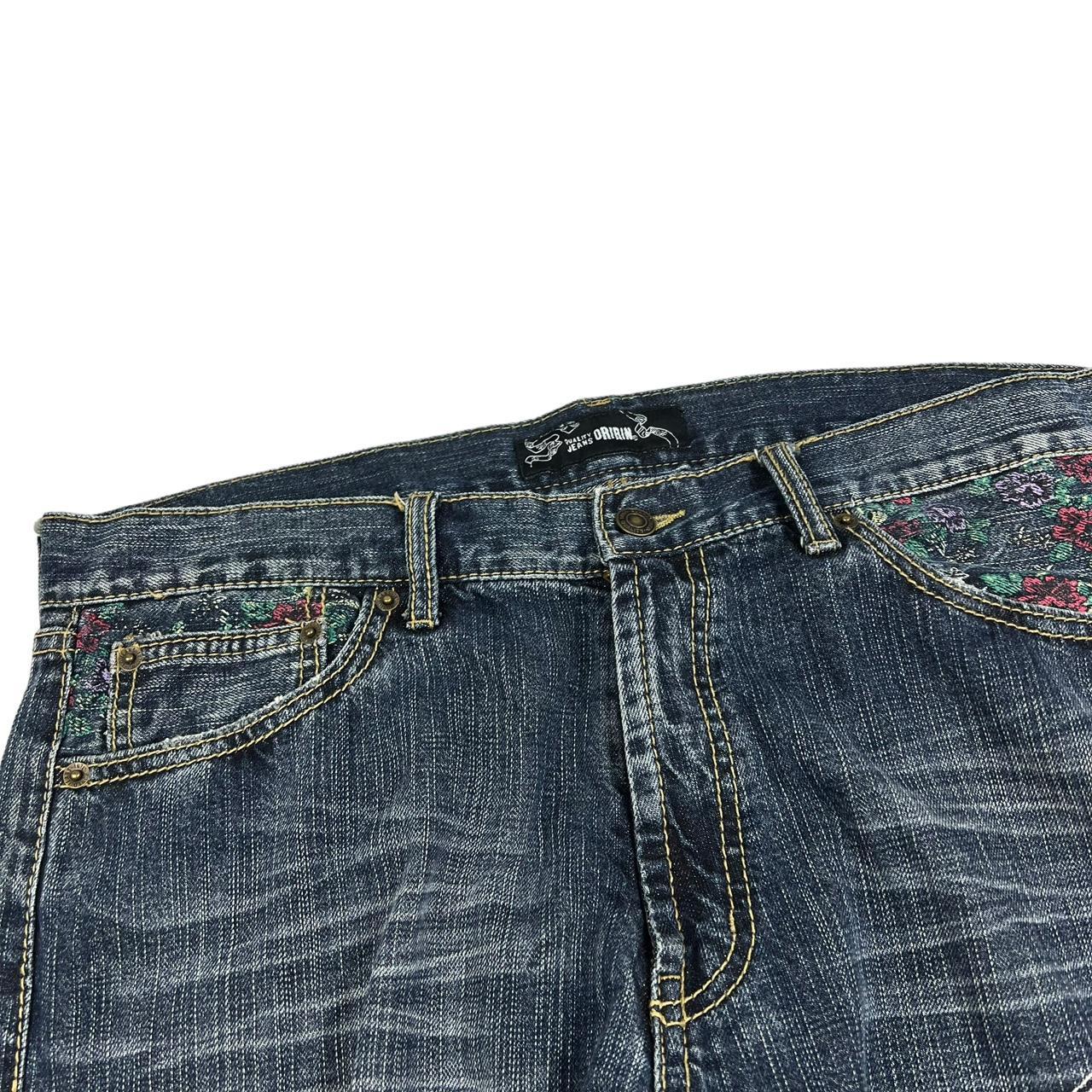 Embroidered Dragon Jeans (w37)