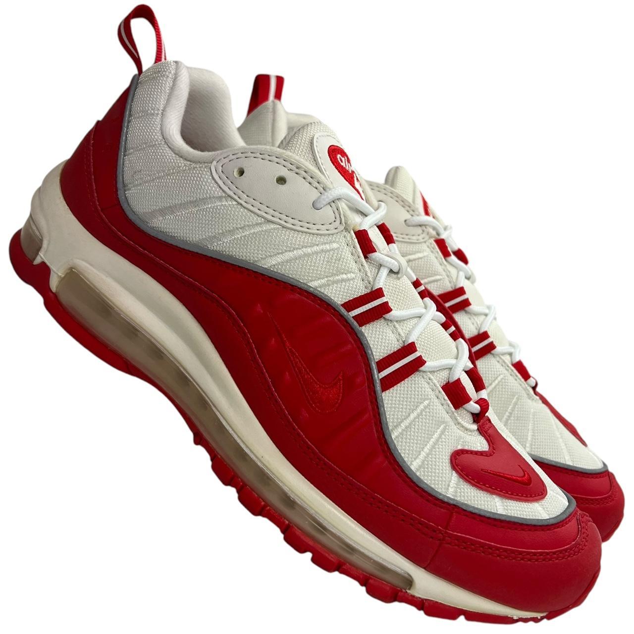 Nike Air Max 98 University Red White (uk 7.5)