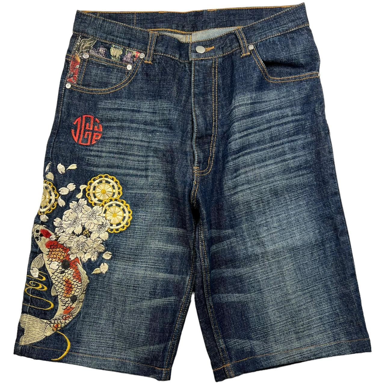 Embroidered Koi Shorts (w32)