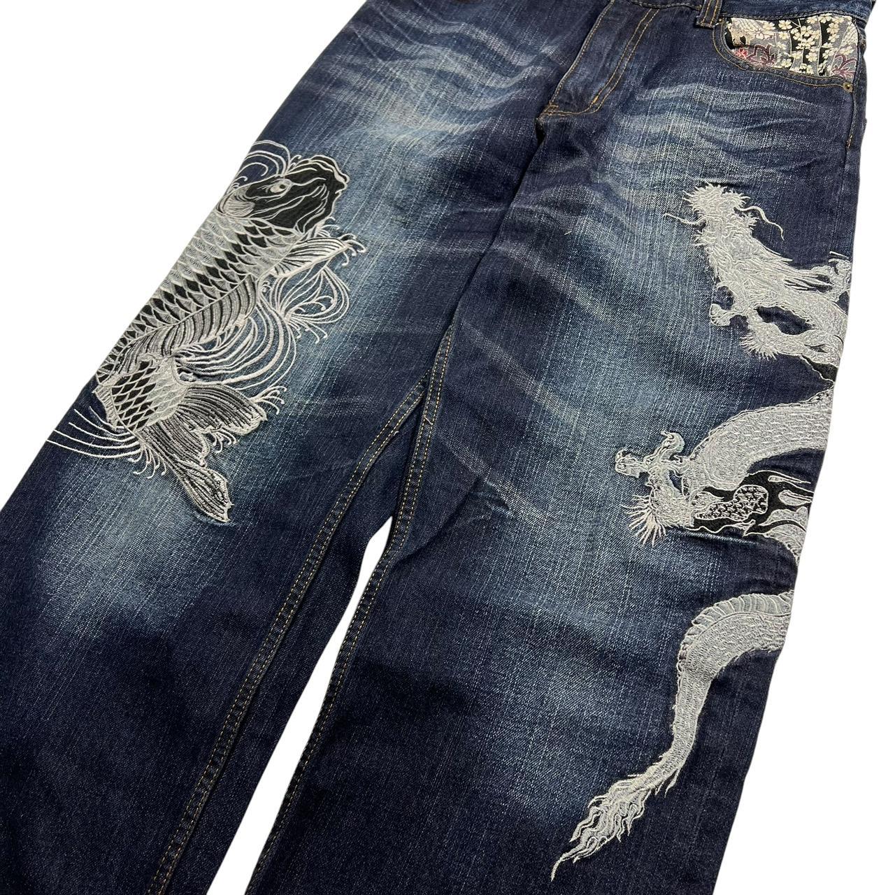 Dragon And Koi Jeans (w31)