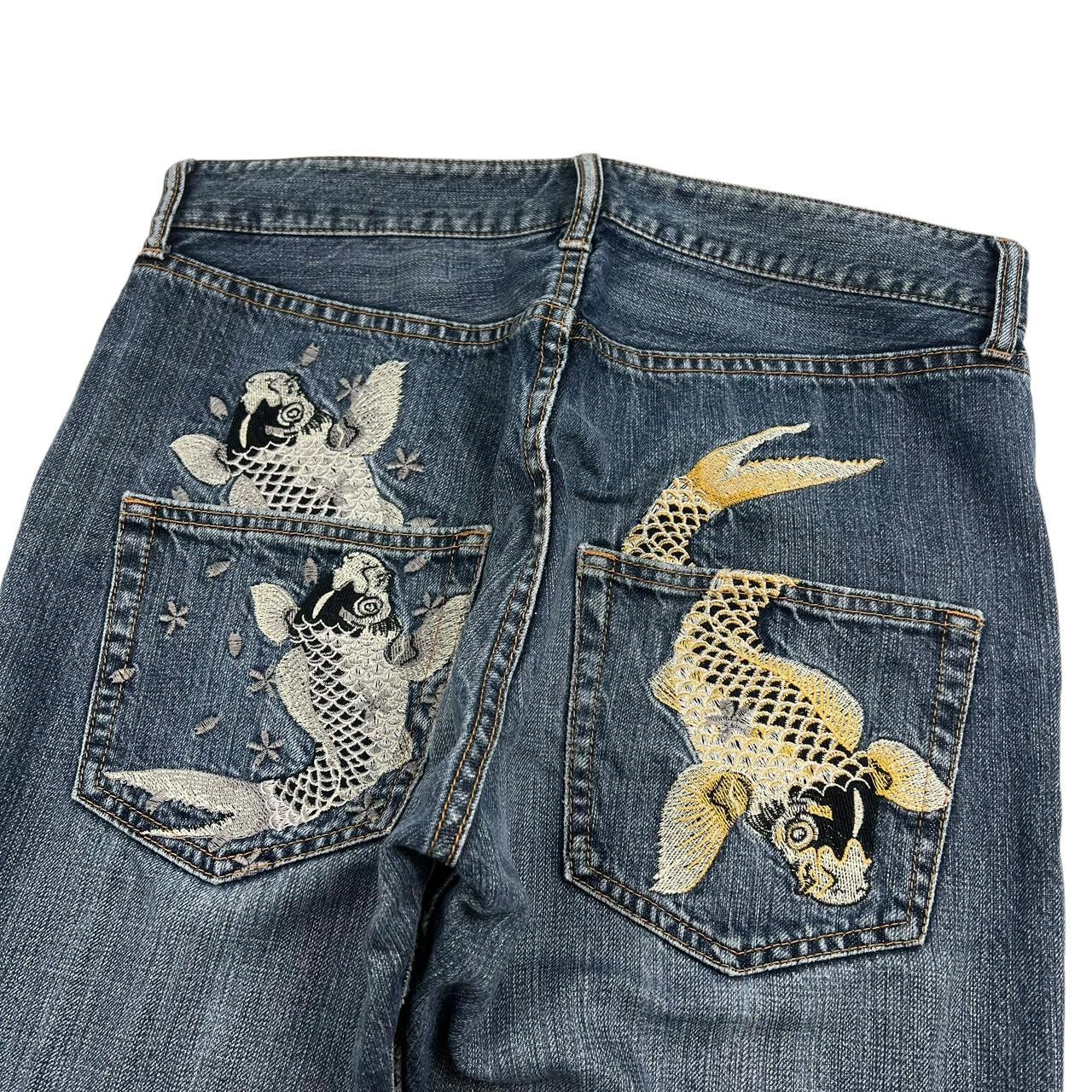 Embroidered Koi Jeans (w31)