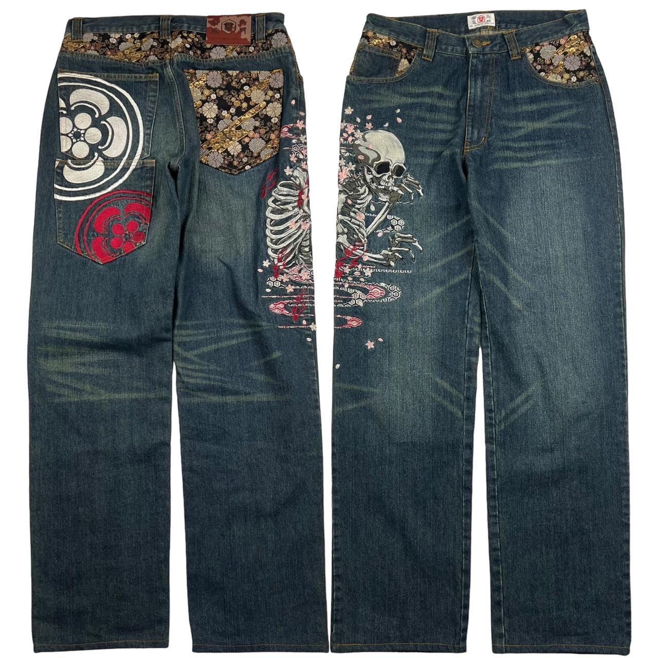 Embroidered Skull Jeans (w32)