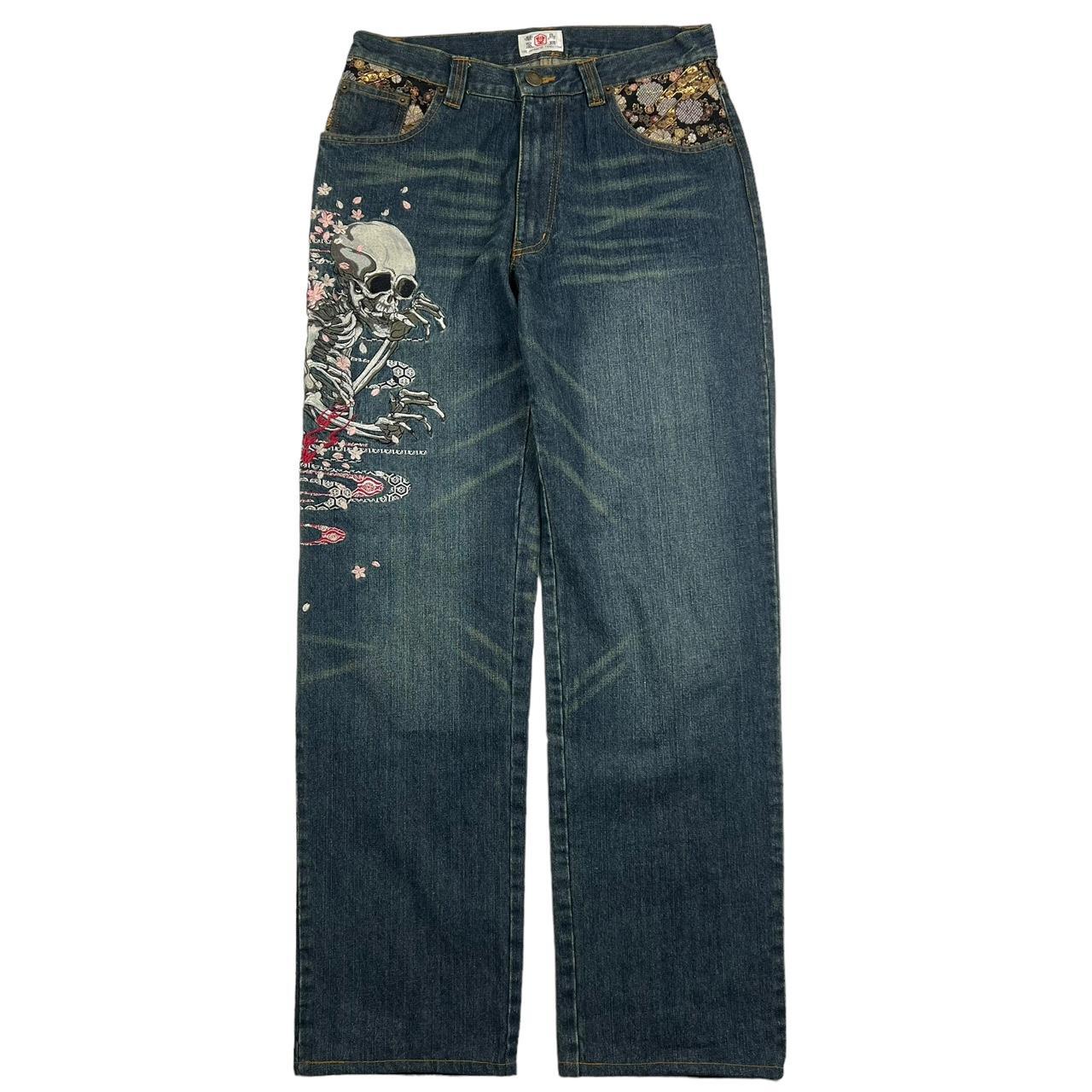 Embroidered Skull Jeans (w32)